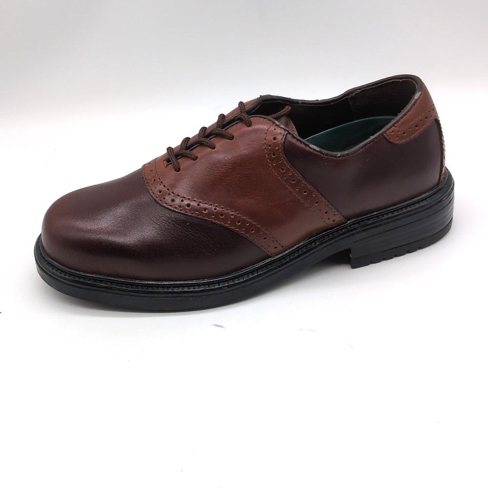 Nunn Bush Shoes Mens Monroe Brown 8 Leather Oxfords Saddle Dress Comfort
